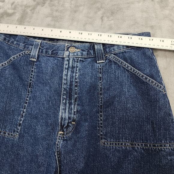 Vintage Riders Jeans Womens 16 Blue High Rise Crop Capri Stretch Pedal Pusher - Picture 6 of 10